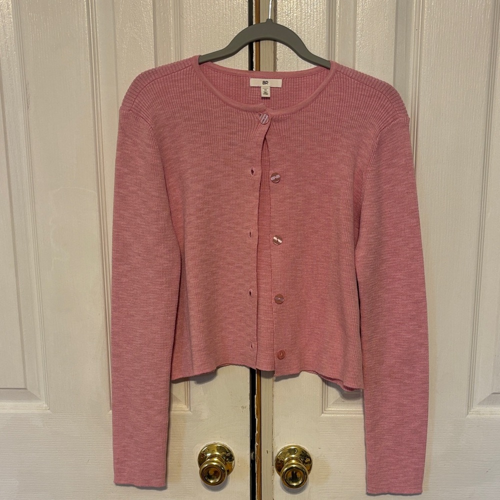 BP Soft Pink Knit Cardigan